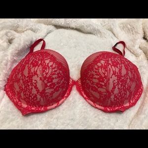 Victoria Secret Very Sexy Red Lace Push Up Bra